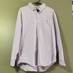 Vineyard Vines Pink and Blue Checkered Button-Down Shirt